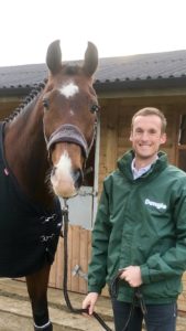 Dengie staff with Horse looking into Camera