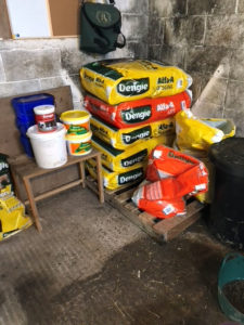 dengie bales in feedroom