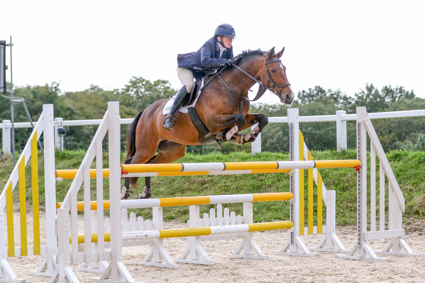 Horse and rider showjumping