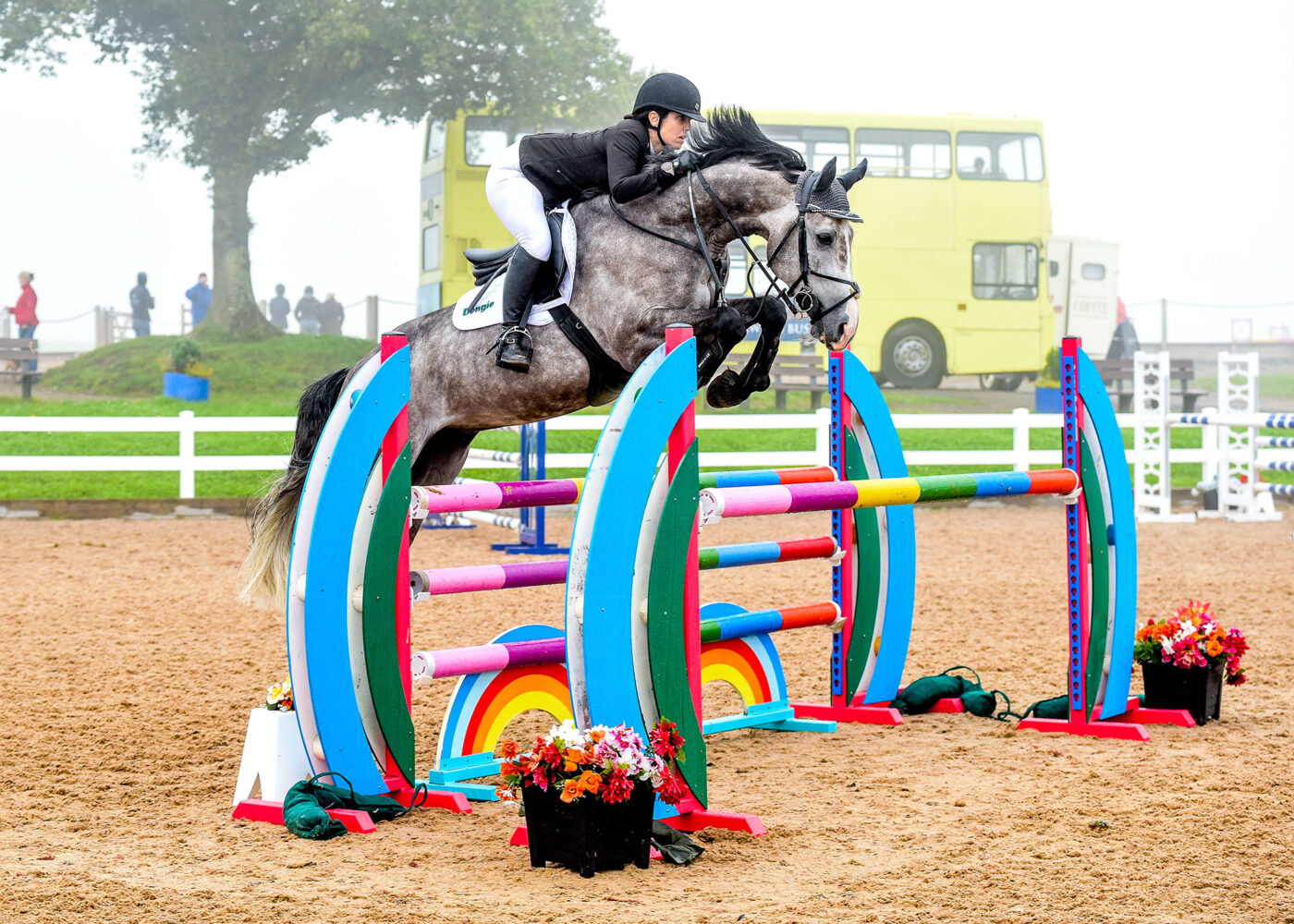 Sammy Backstrom and Lambo competing at Chard