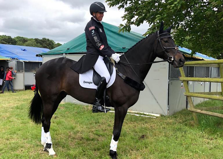 Lucy Jackson ready for Dressage
